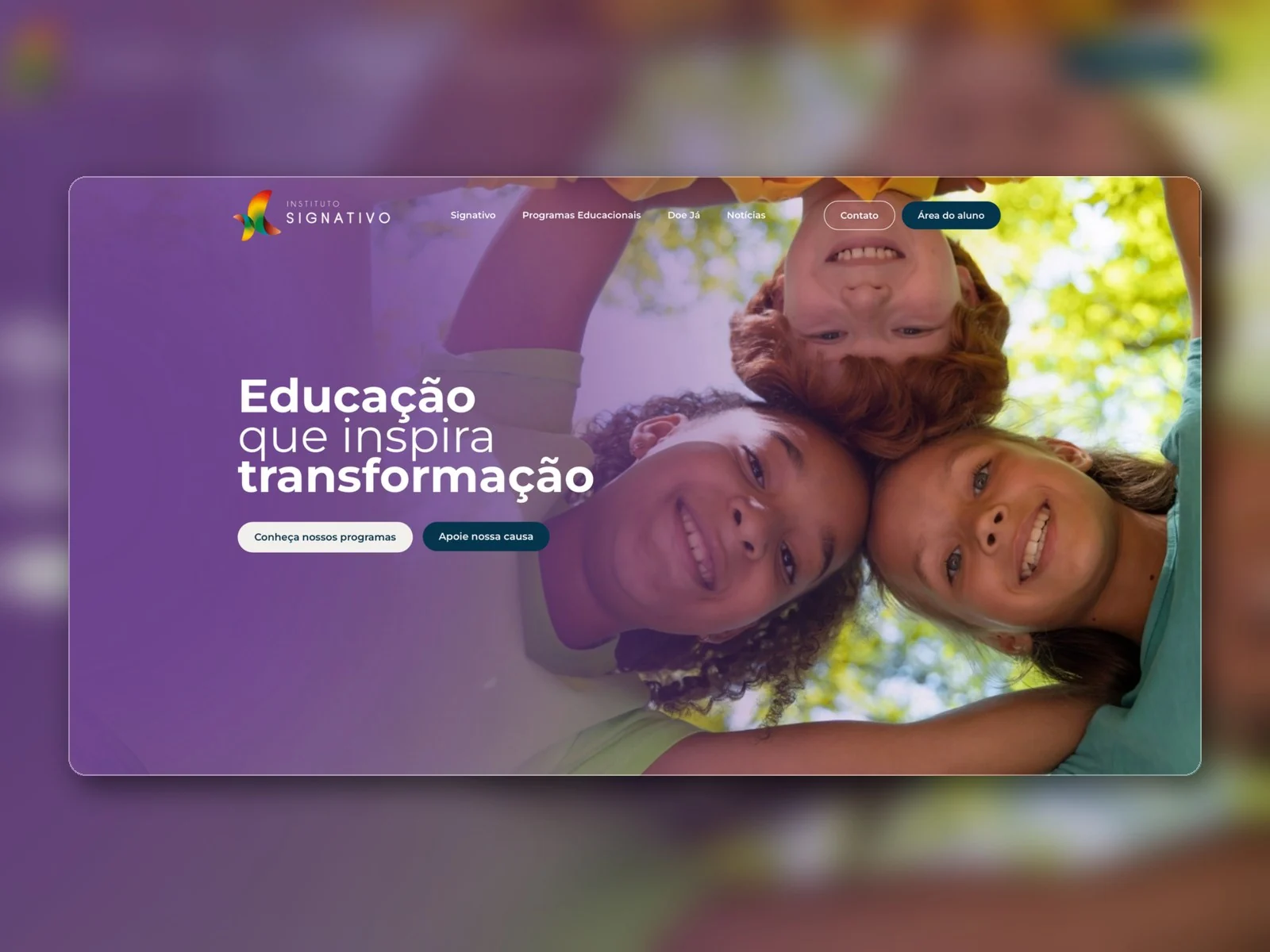 Projeto Instituto Signativo por Luccas Terra